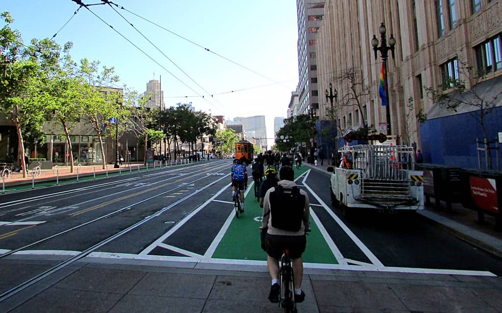 Market Street bike lane, SF