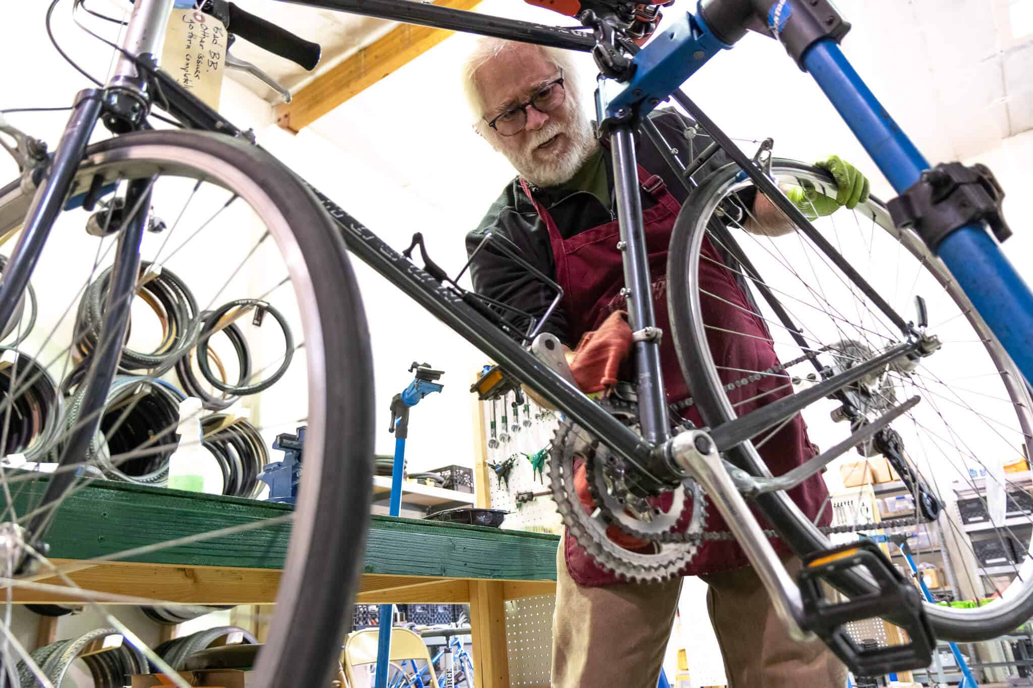 Silicon Valley Bicycle Exchange volunteer