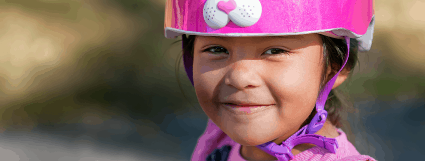 girl in pink helmet header