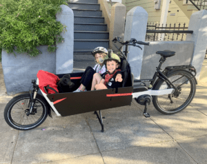e-bike kids-and-roxie - Matt Hill