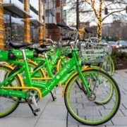 Lime bike-share e-bikes