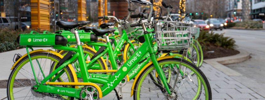 Lime bike-share e-bikes