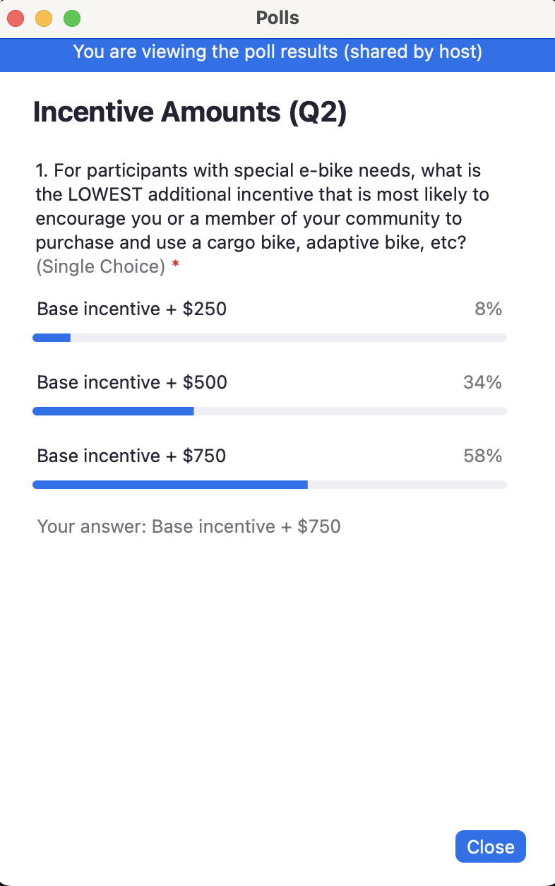 CARB Additional Incentive poll