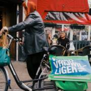 Amsterdam bike rider