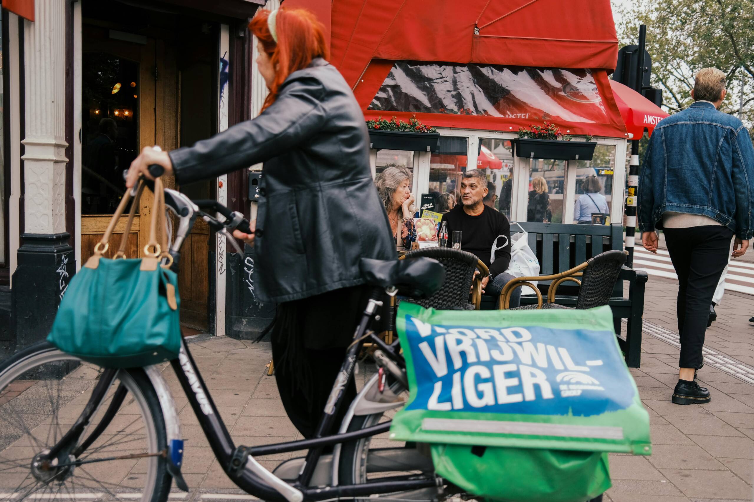 Amsterdam bike rider