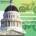 Graphic of the California State Capitol over a green background, with an orange bike icon and arrows pointing toward the calbike logo symbol, representing California e-bike policy taking shape.